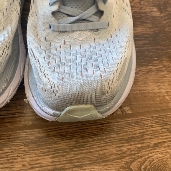 Hoka Clifton 8 Sneakers Woman's Size 9.5 B Running Shoes Trainers Light Blue - Picture 3 of 12